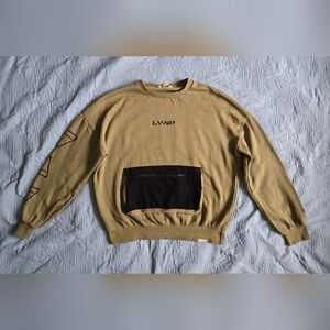 Eleven Paris Olive Green Men's Sweater with Black Pocket